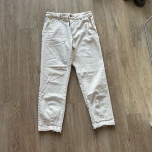 SEZANE manu trousers in mottled ecru